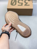 adidas Yeezy Boost 350 Gray Orange Sneakers