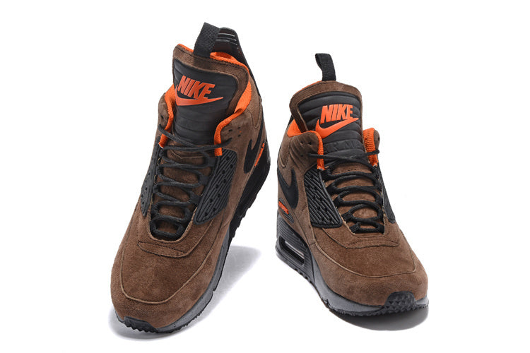Nike Air Max 90 Winter Sneakerboot High-Top Brown Orange