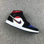 Jordan 1 Mid Satin Lakers Top 3 Sneakers 852542-005