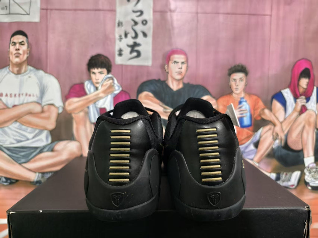 Nike Black and Gold Basketball Sneakers