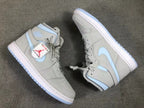 Air Jordan 1 WMNS High Zoom Grey Blue High-Top Sneakers