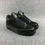 Jordan Air Jordan 3 BHM Black and Metallic Gold Sneakers