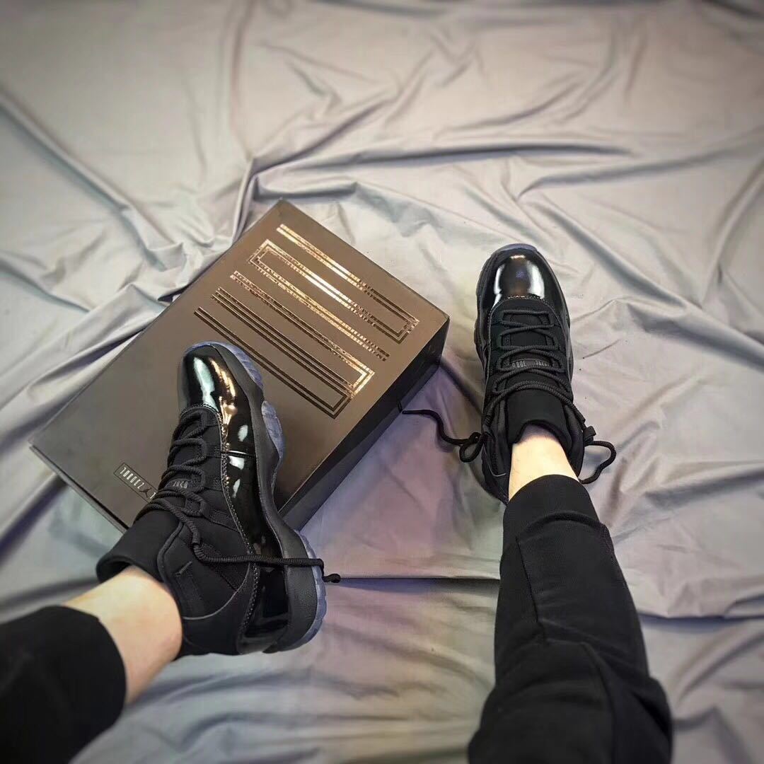 Jordan Air Jordan 11 Cap and Gown Black Sneakers