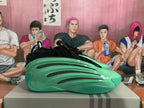 Green Basketball Sneakers with Black Details