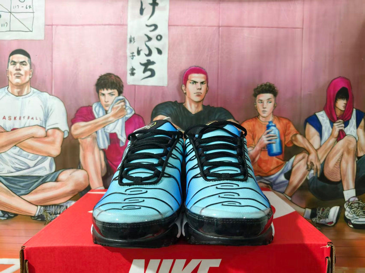 Nike Air Max Plus Black and Blue Sneakers