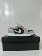 Jordan Air Jordan 1 Low SE GS Pink Floral Sneakers FJ3445-001
