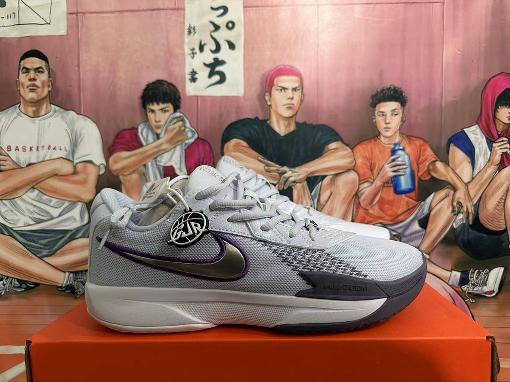 Nike Basketball Shoes in Gray and Purple