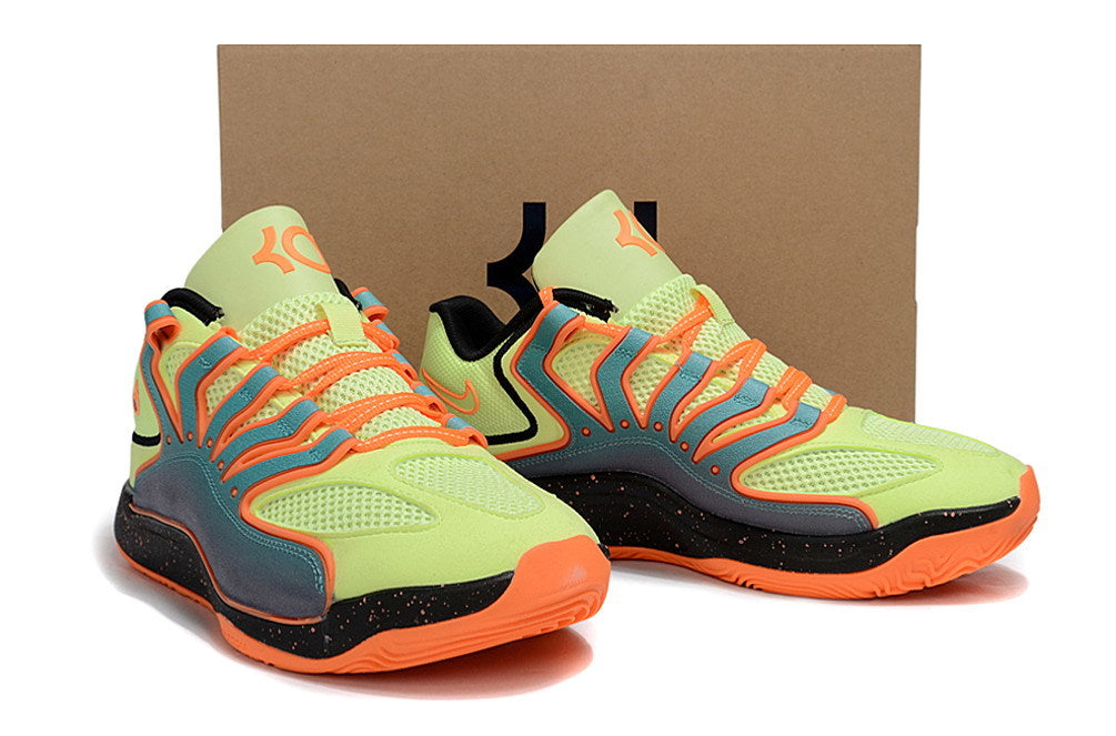 Nike KD 18 Basketball Shoes – Lime and Orange