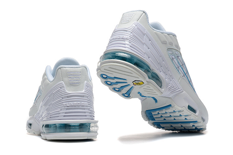 Nike Air Max Plus White and Blue Sneakers