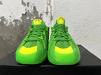 Adidas Green Basketball Sneakers with Yellow Accents
