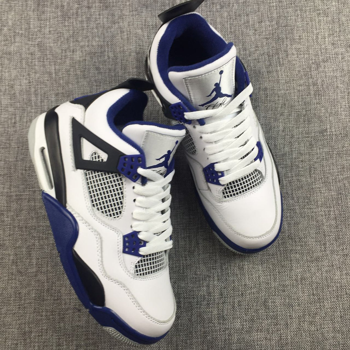 Jordan Air Jordan 4 White Black Blue Sneakers