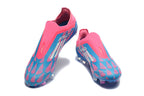 adidas F50 Laceless Soccer Cleats Pink Blue