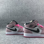 Jordan Air Jordan 1 Mid Pink White Black Sneakers 852542-801