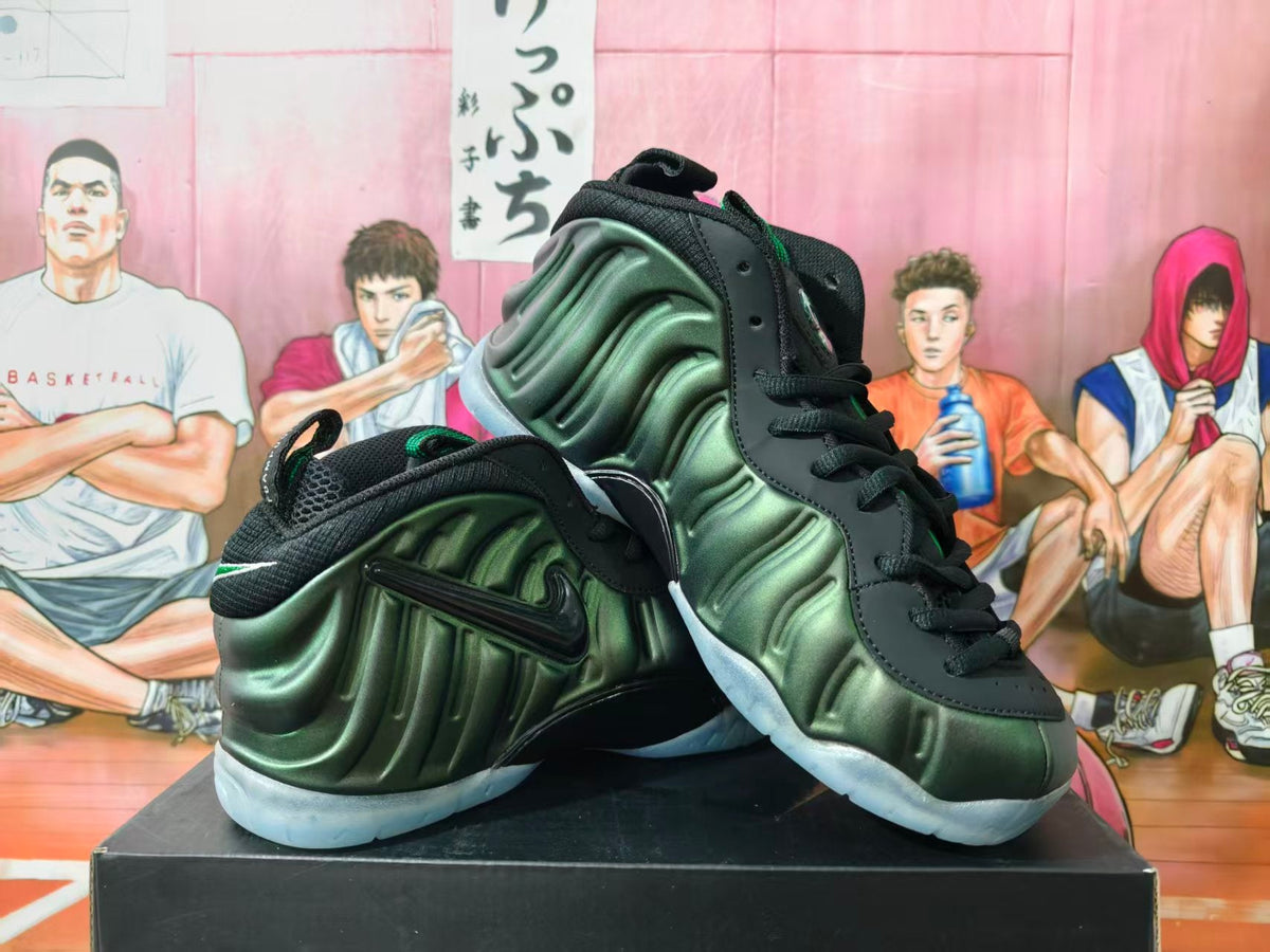 Nike Air Foamposite One Green Basketball Sneakers