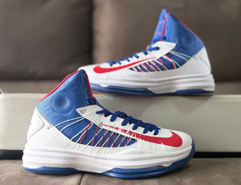 Nike HD2012 Basketball Sneakers White Blue Red