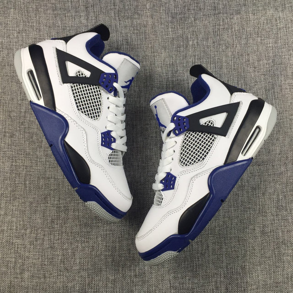 Jordan Air Jordan 4 White Black Blue Sneakers