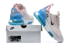 Nike Air Max 270 Premium Sneakers White Pink Blue
