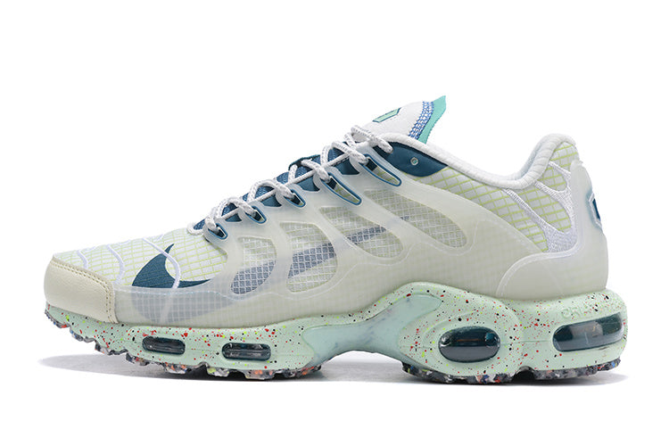 Nike Air Max Tn White and Teal Sneakers
