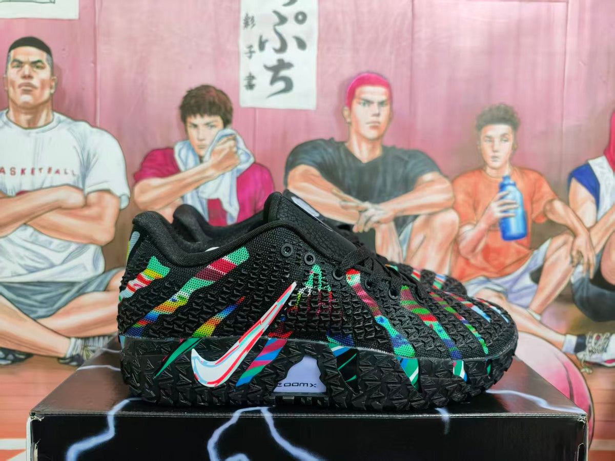 Nike Black Multicolor Basketball Sneakers