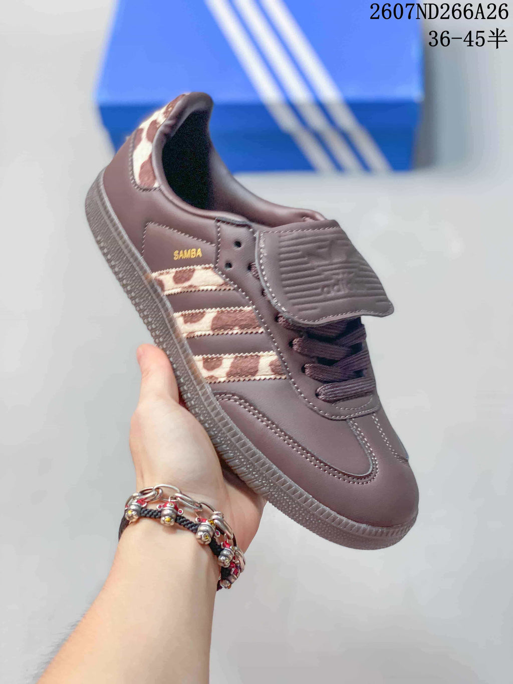 adidas Originals Samba OG Sneakers Black and Brown 2607ND266A26