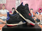 Jordan 4 Sneakers Black Blue Red Color-Block