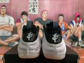 Nike Sneakers White Black Metallic Silver