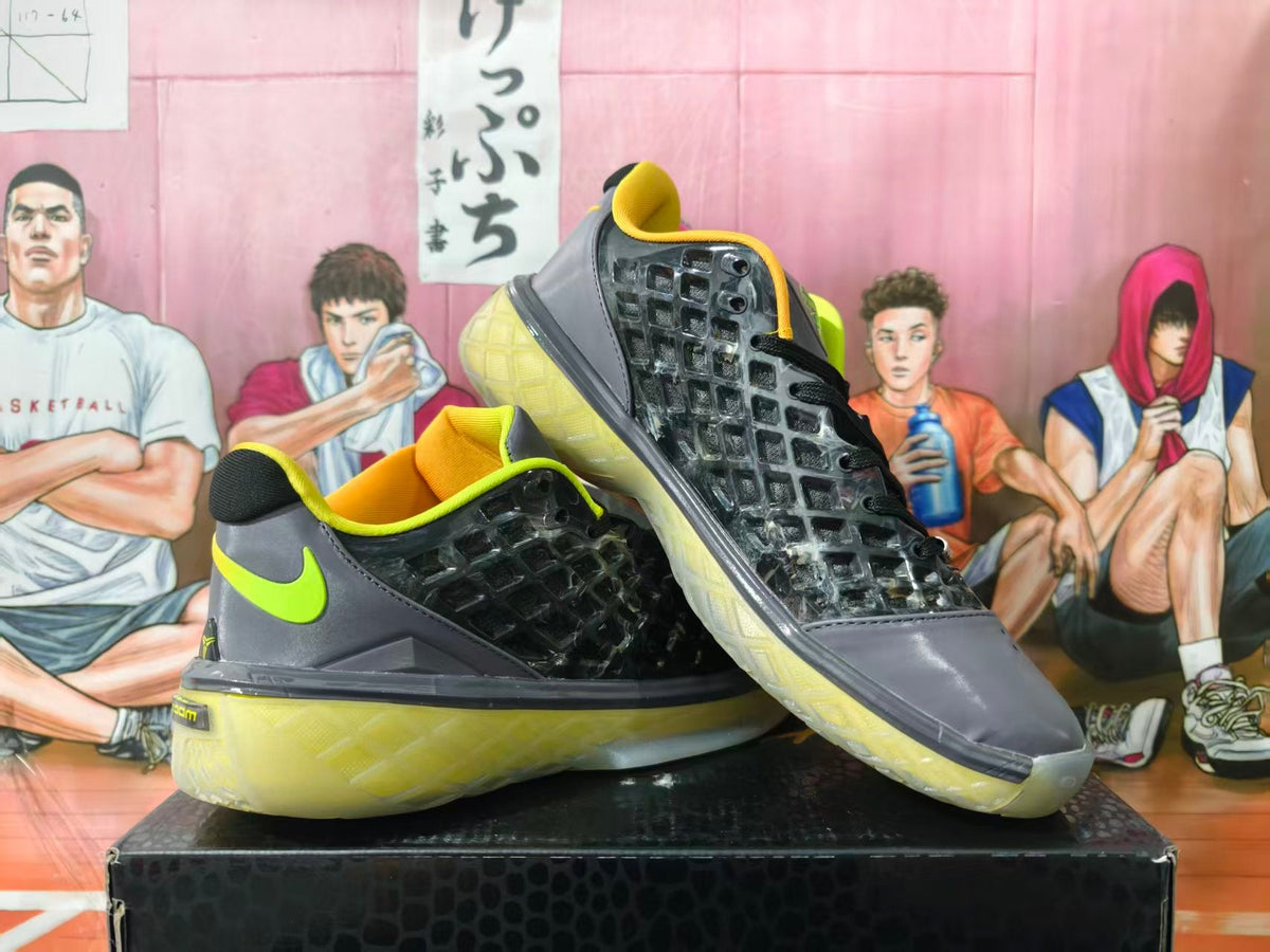 Nike Kobe 6 Basketball Shoes Black Gray Volt Yellow
