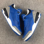 Jordan Air Jordan 3 Blue Sneakers with Elephant Print