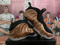 Bronze and Black High-Top Basketball Sneakers