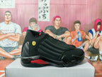 Jordan 14 Sneakers Black Red