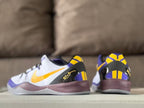 Nike Kobe 8 Elite Basketball Shoes, Lakers White Purple Gold