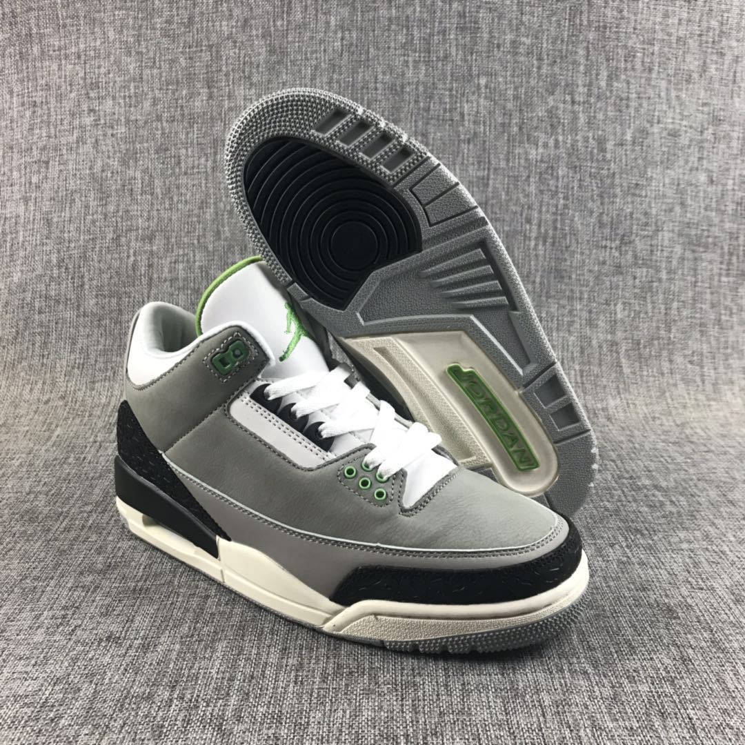 Jordan Air Jordan 3 Chlorophyll Gray Sneakers 136064-006