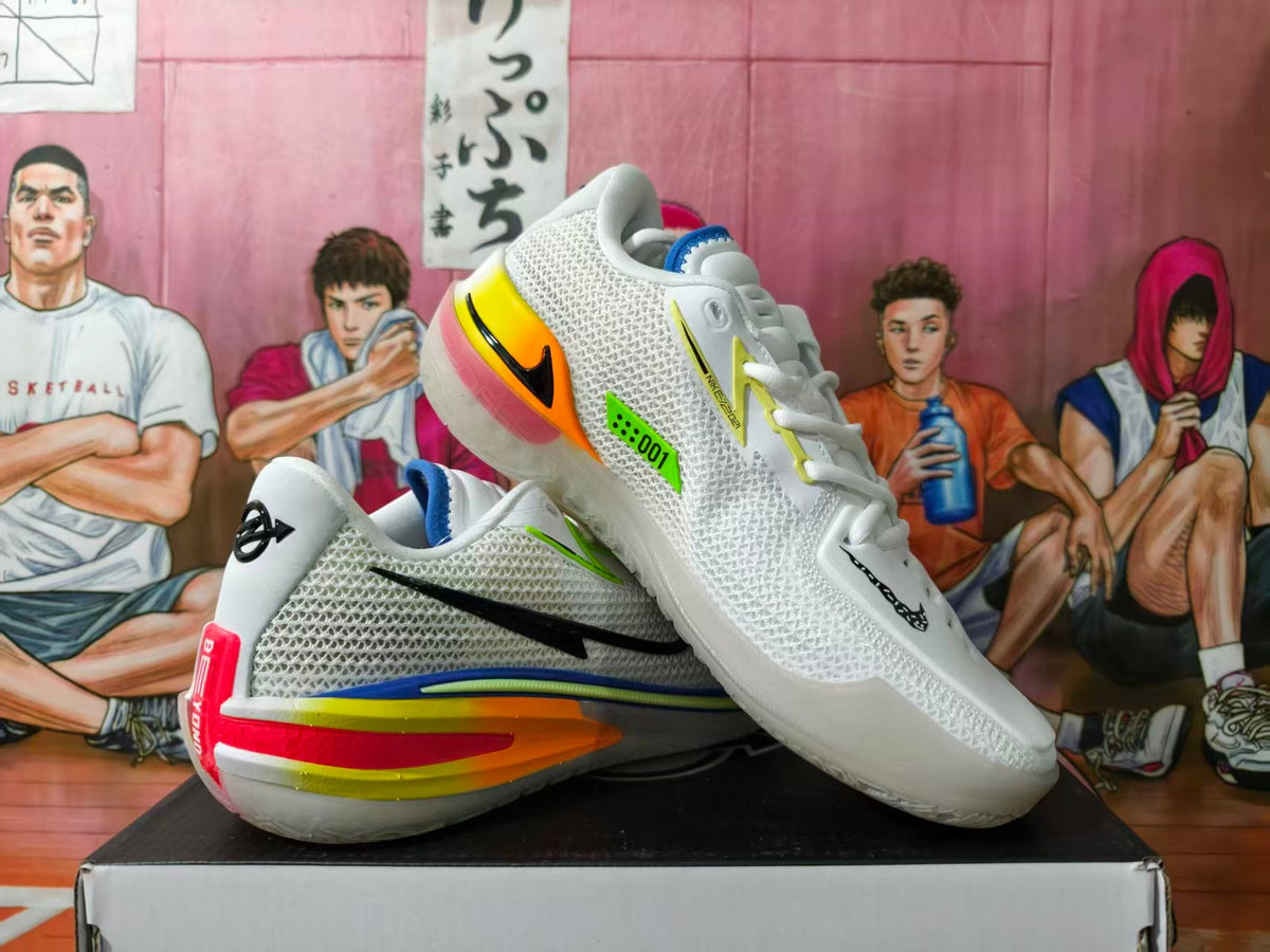 Nike GT Basketball Shoes White Blue Red