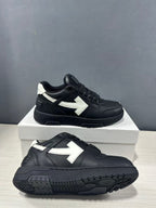 Off-White Out Of Office Sneakers Black White OMAI89C99LEA0191001