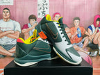 Nike Basketball Sneakers Gray Green