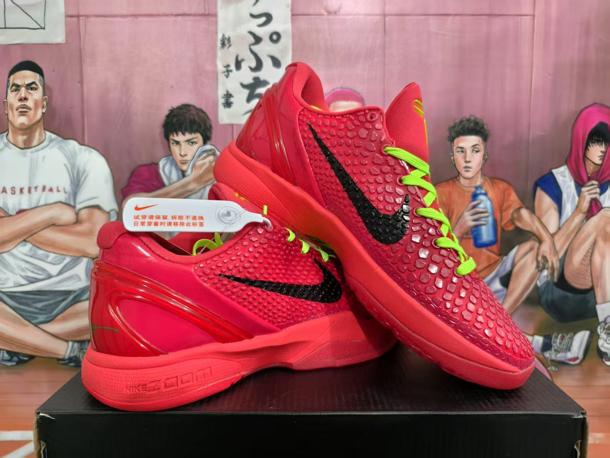Nike GT Reverse Green Hornet Basketball Sneakers Red