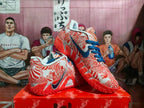 Nike Orange and White Basketball Sneakers