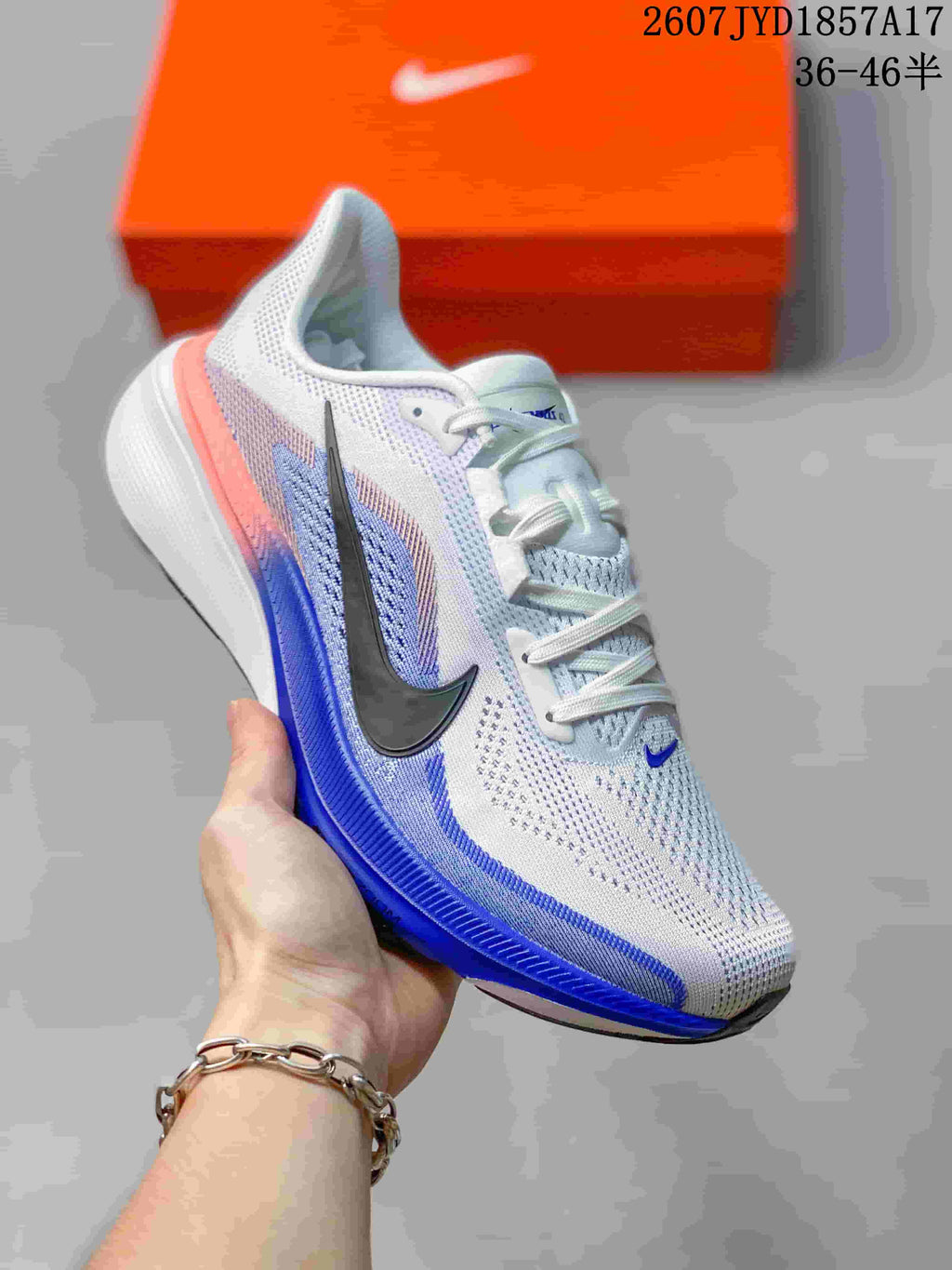 Nike Air Zoom Pegasus 42 Running Shoes White Blue IW2349-001