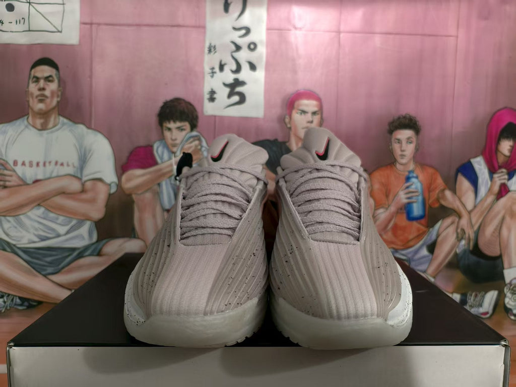 Nike ZoomX Gray Pink Basketball Sneakers