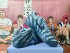 Nike Blue Textured Sneakers