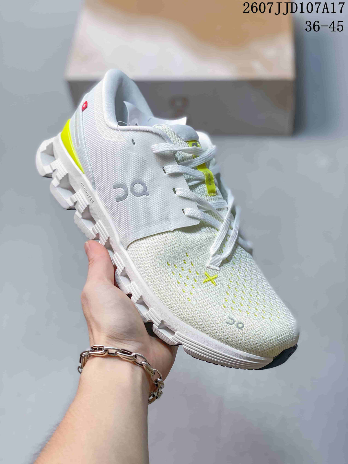 On Running Cloud X 4 AD White Lime Sneakers 2607JJD107A17