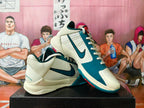 Nike Blue and White Basketball Sneakers
