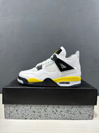 Jordan Air Jordan 4 White Yellow Retro Basketball Sneakers IO2468-102
