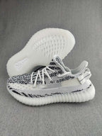 Yeezy 350 V2 Knit Sneakers Black and White