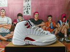 Jordan Air Jordan 12 White and Red Basketball Sneakers
