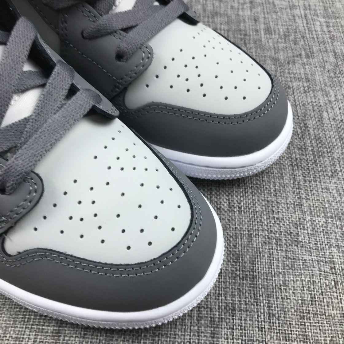 Jordan Air 1 Mid Grey Volt Sneakers 554724-072