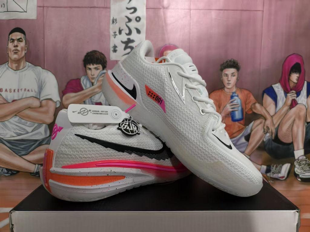 Nike GT Cut Basketball Shoes White Pink Orange