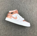 Air Jordan 1 Mid Rose Gold White Sneakers 555112-190