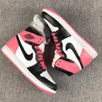 Jordan Air Jordan 1 High Dirty Pink Black Toe Sneakers