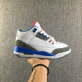 Air Jordan 3 Retro White and Blue Sneakers